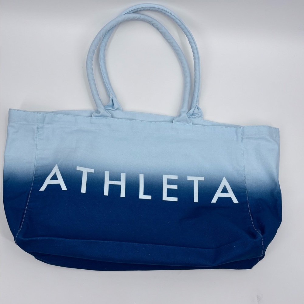 Athleta Soft Blue Cotton tote bag